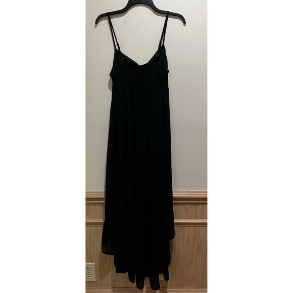 NWT ~ Wild Fable Spaghetti Strap High low Long Black Dress ~ Size Med - Picture 7 of 11